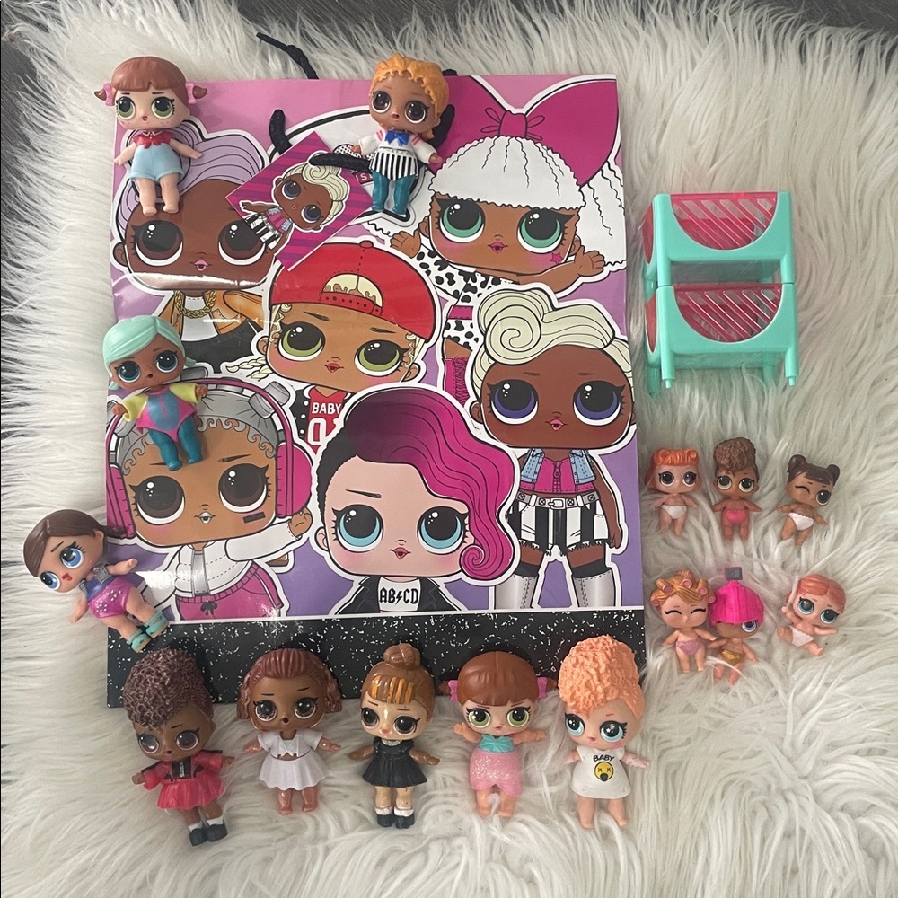 LOL Surprise Doll Lot baby cribs bundle